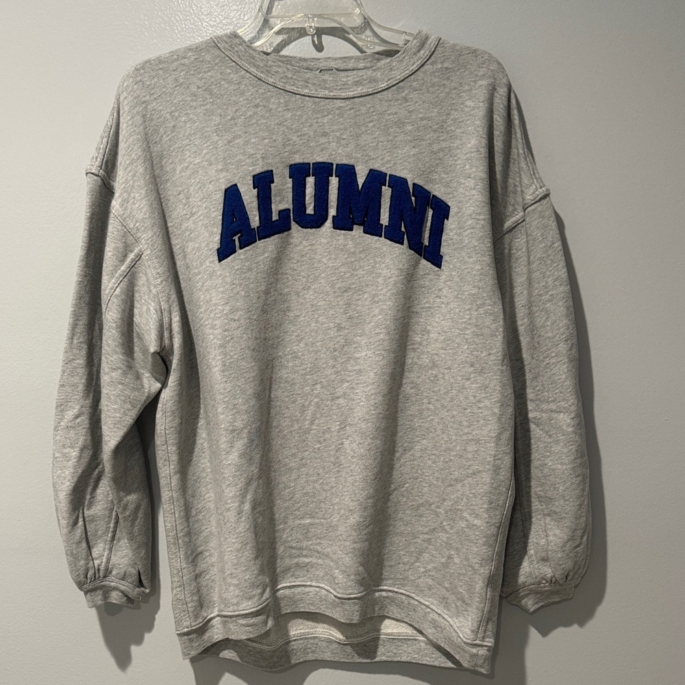 Aerie Women's Sweatshirt Oversized Alumni 3-D Size X-Small Relaxed Fit